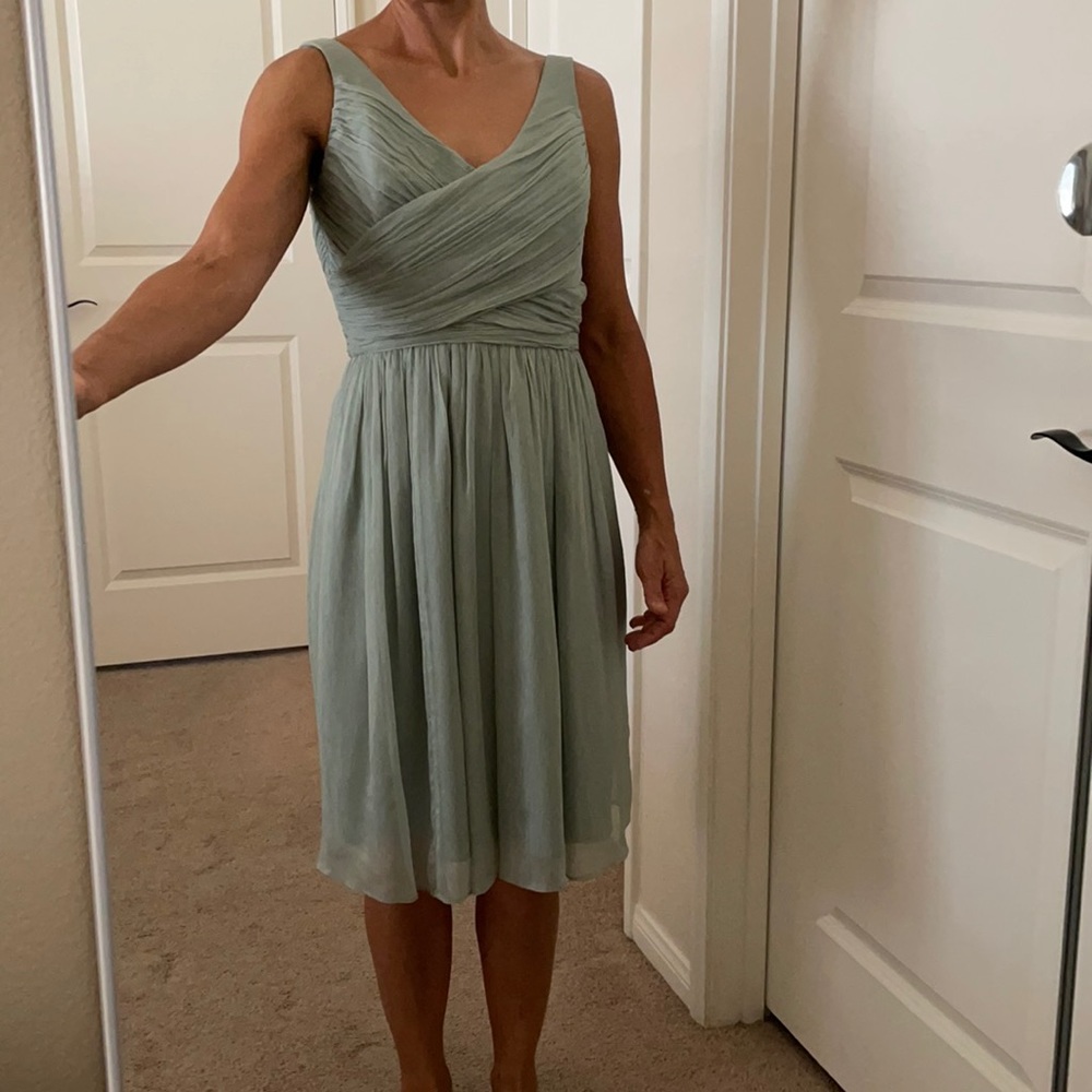 J. Crew Heidi in Dusty Shale Sleeveless Dress 4